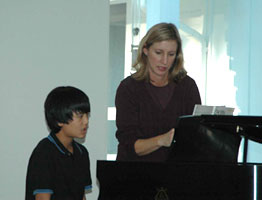 Karen and Piano Student